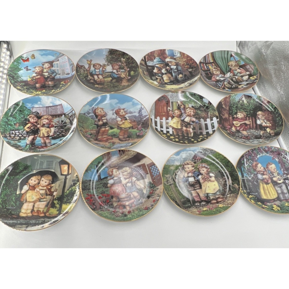 M.I. Hummel Danbury Mint Little Companions Limited Edition Porcelain Plates
